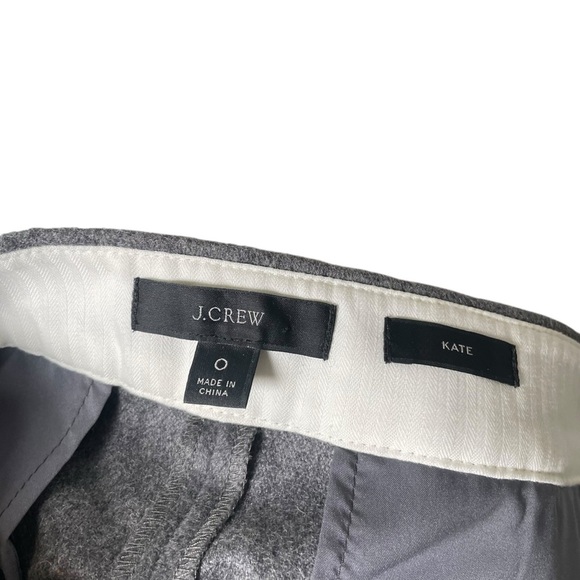 J. Crew Size 0 Kate Straight-Leg Pant in Drapey Flannel - Picture 7 of 8